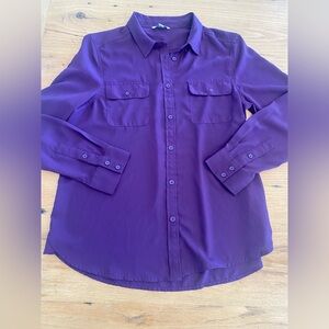 American Eagle Outfitters Rich‎ Purple Women’s Large Button Down Shirt Preloved